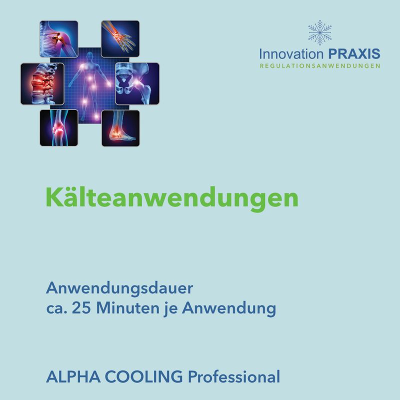 Kälteanwendung mit Alpha Cooling® Professional