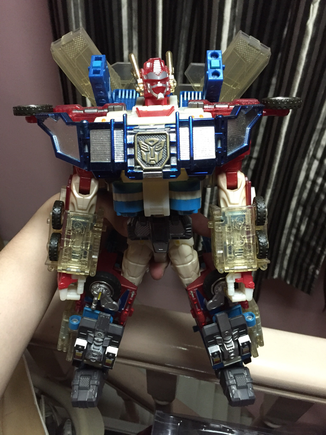 Transformers RID Car Robot Fire Convoy + Ultra Magnus Clear Version