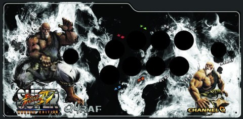 Qanba Q4 raf Gouken art work + one plexi glass