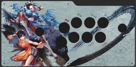 Qanba Q4 Chun Li characters art work + one plexi glass