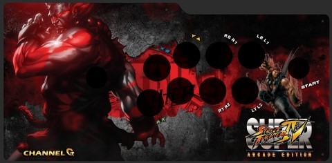 Qanba Q4 raf Arkuma art work + one plexi glass