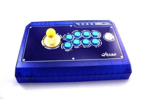 QanBa Q4 RAF PS3/Xbox/PC 3 in 1 Joystick Original Sanwa Limited Blue