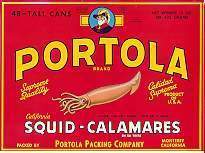 Portola Calamari Case Label