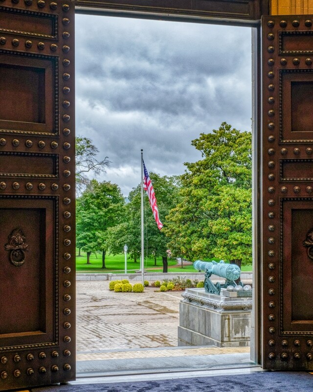 Bancroft Hall Doors Print