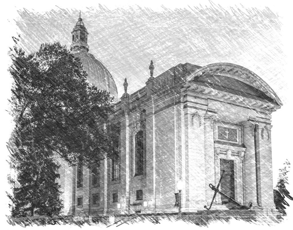 Naval Academy Chapel Sketch
