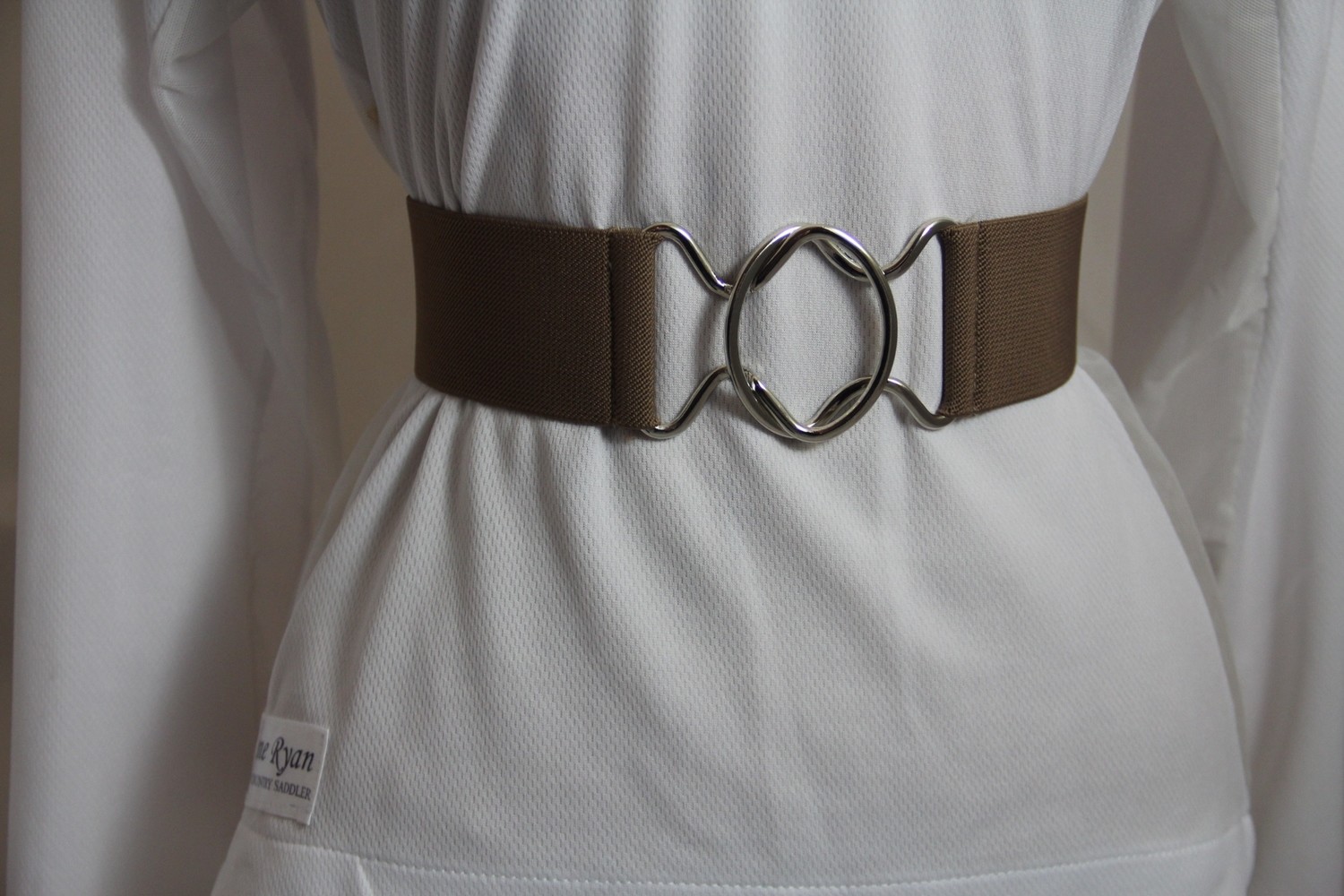 Anne Ryan Elastic Tan Belt