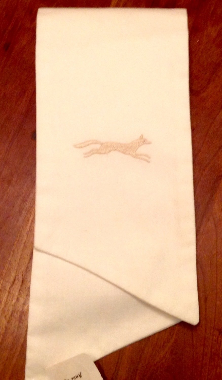 Traditional Hunt Stock Tie with Embroidered Fox