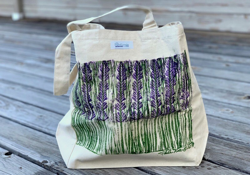 English Lavender Farm Tote Bag, Design: 2018