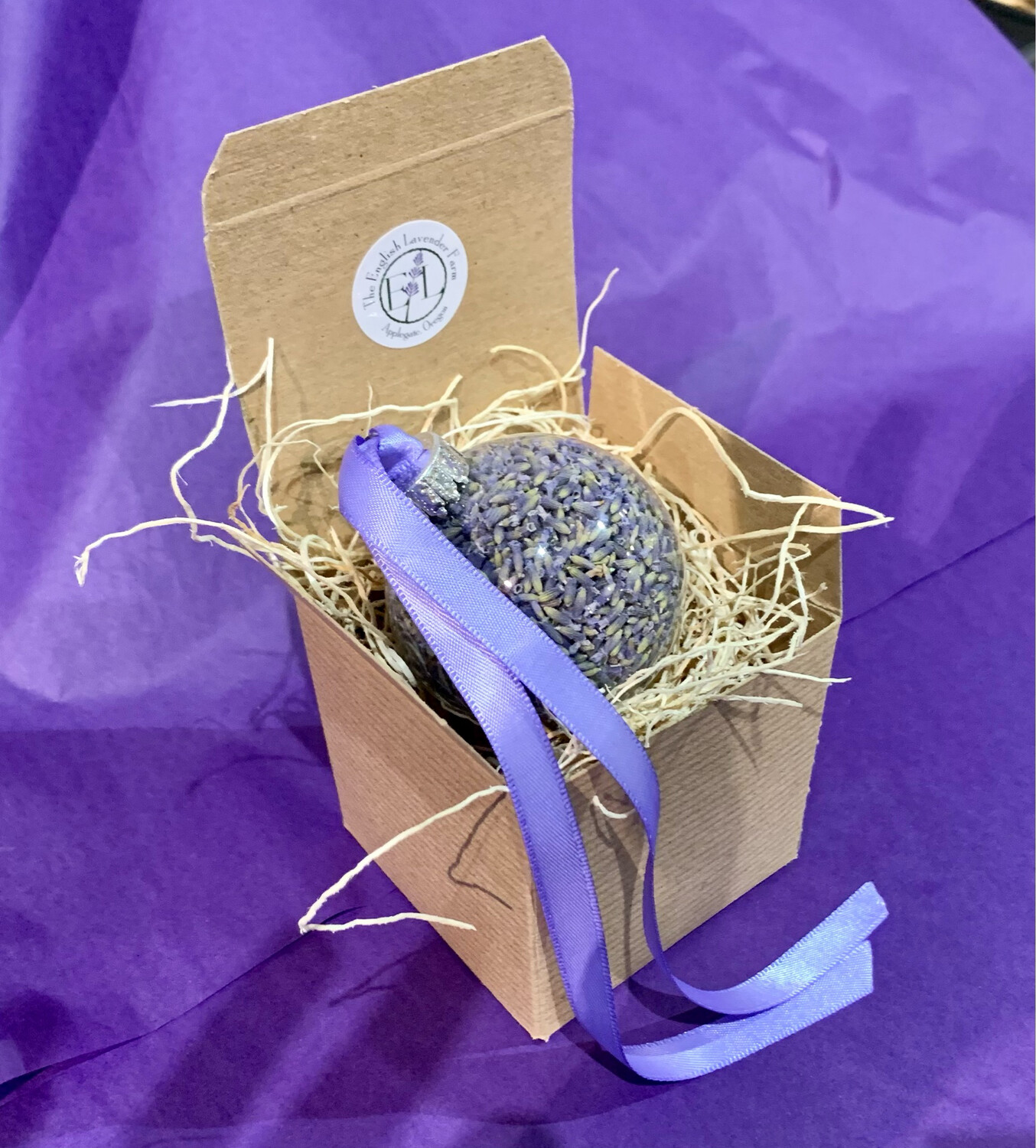 Lavender Christmas Ornament