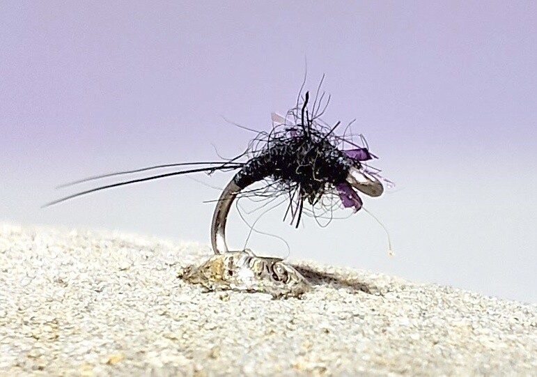 Hand Tied Fishing Flies - The Lavender Trout Series, Flies: Black Emerger Nymph