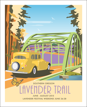 Southern Oregon Lavender Trail Festival Poster