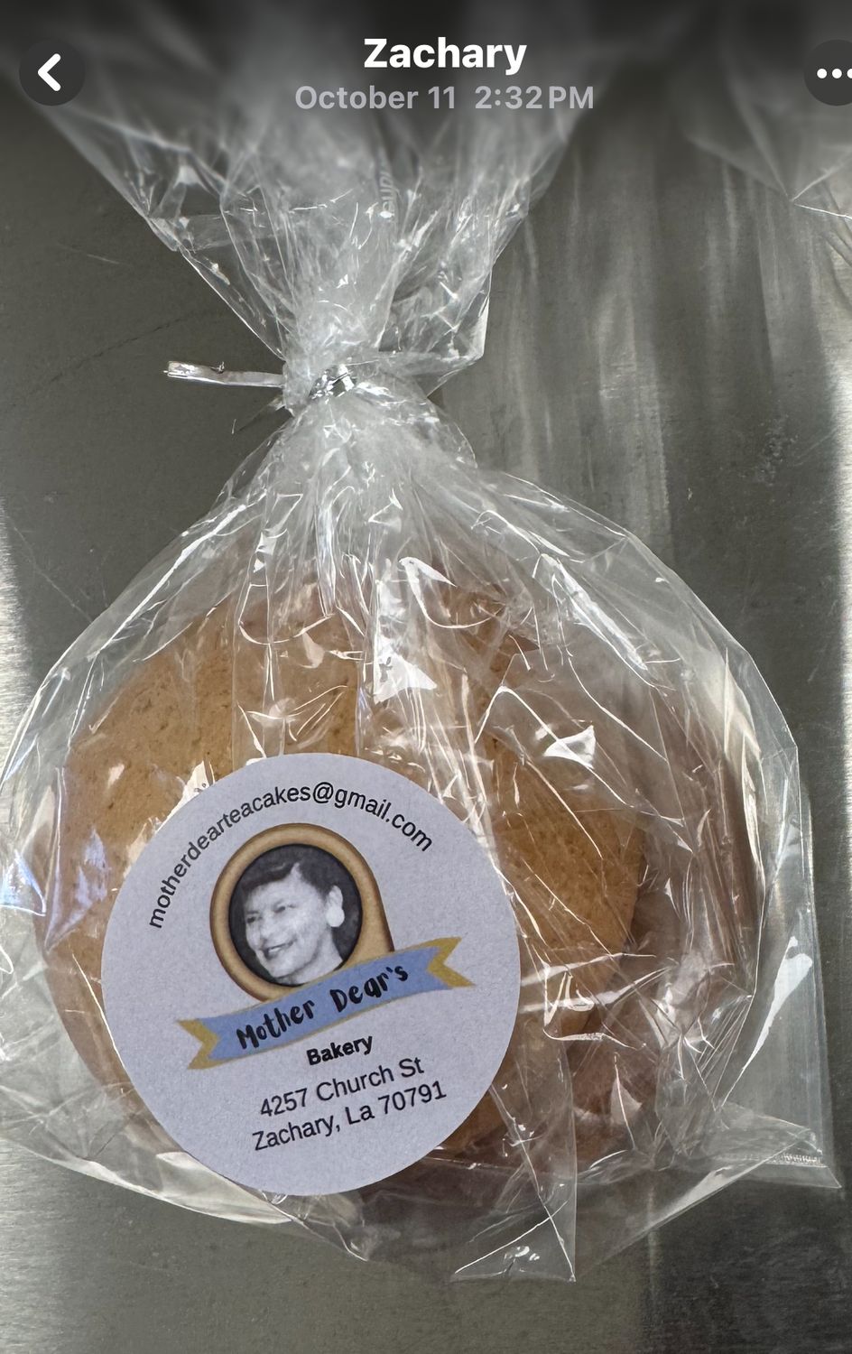 Decorative Bag of 2 Teacakes