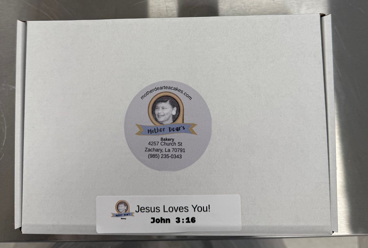 Shipping Box with 12 Individually Wrapped  Teacakes "There is LOVE in every Bite!"