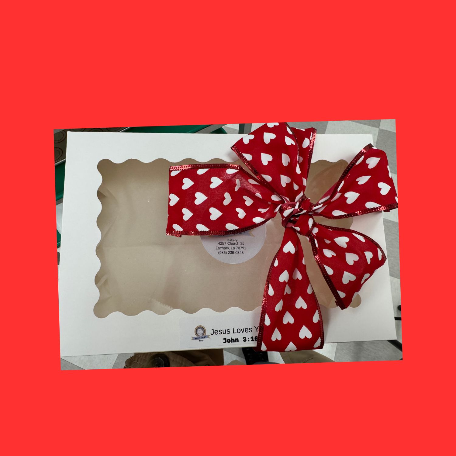 VALENTINE DECOR BOX OF 12 INDIVIDUALLY WRAPPED  (ribbon varies according to inventory)  IN STORE PICKUP ONLY