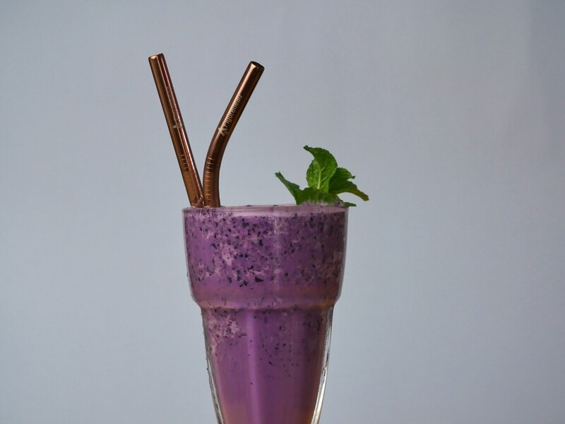 Rose Gold Metal Straws