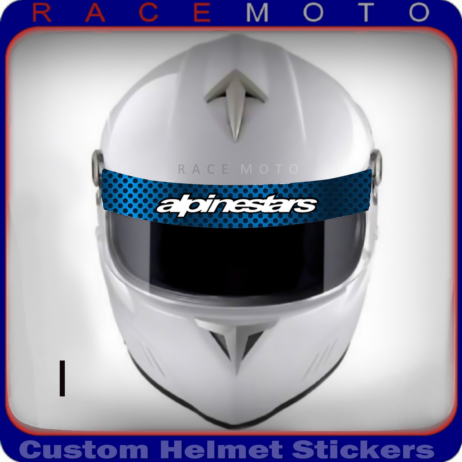 Kart Motorcycle Racing Helmet Visor Sun Strip Sticker