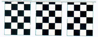 Checkered Rectangle 100 Ft - 4 Mil economy