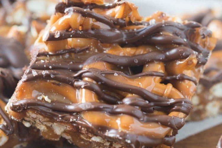 Salted Caramel Pretzel Bark 2 lbs