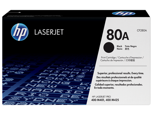 HP 80A toner (~2700 pages)