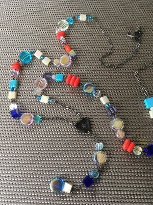 Colorful Necklace, for adding your button