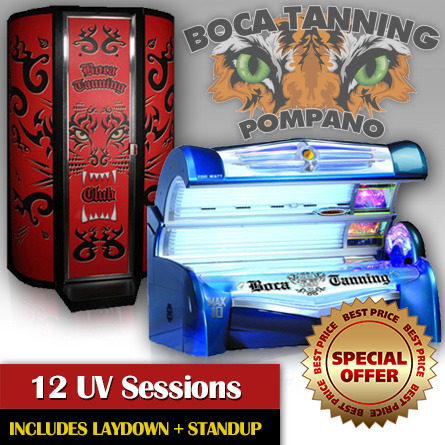 12 UV Tanning Sessions Get 4 Free