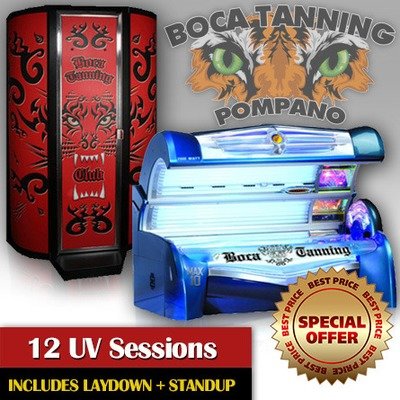 12 UV Tanning Sessions Get 4 Free