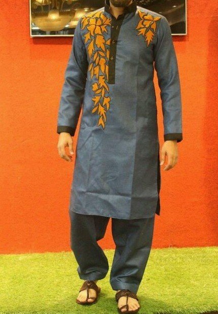 Grey Suit With Design