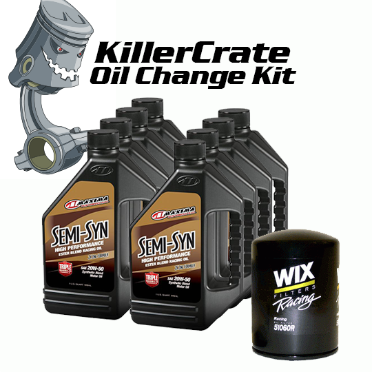 Oil Change Kit.  8 Quarts + Racing Oil Filter
