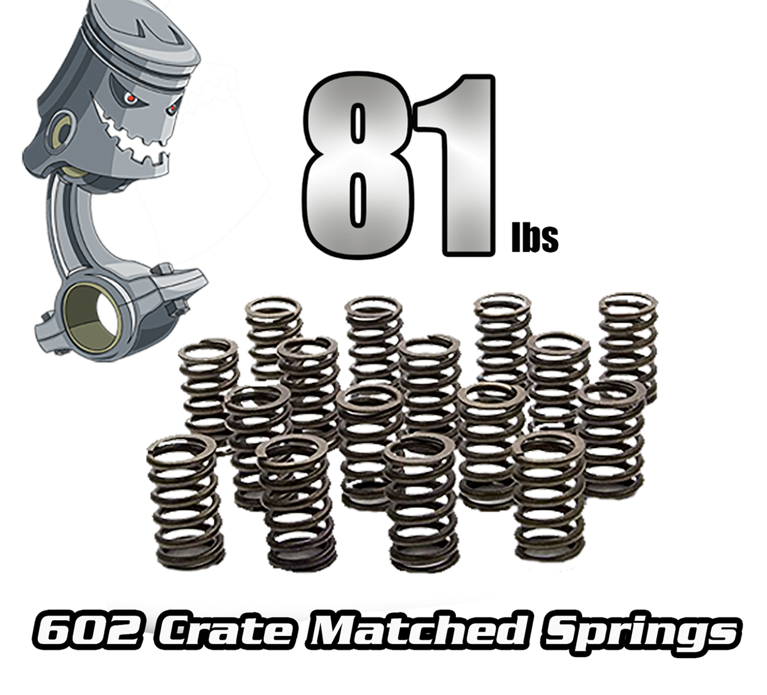 Premium 81lb Matched Valve Springs for 602 Crate