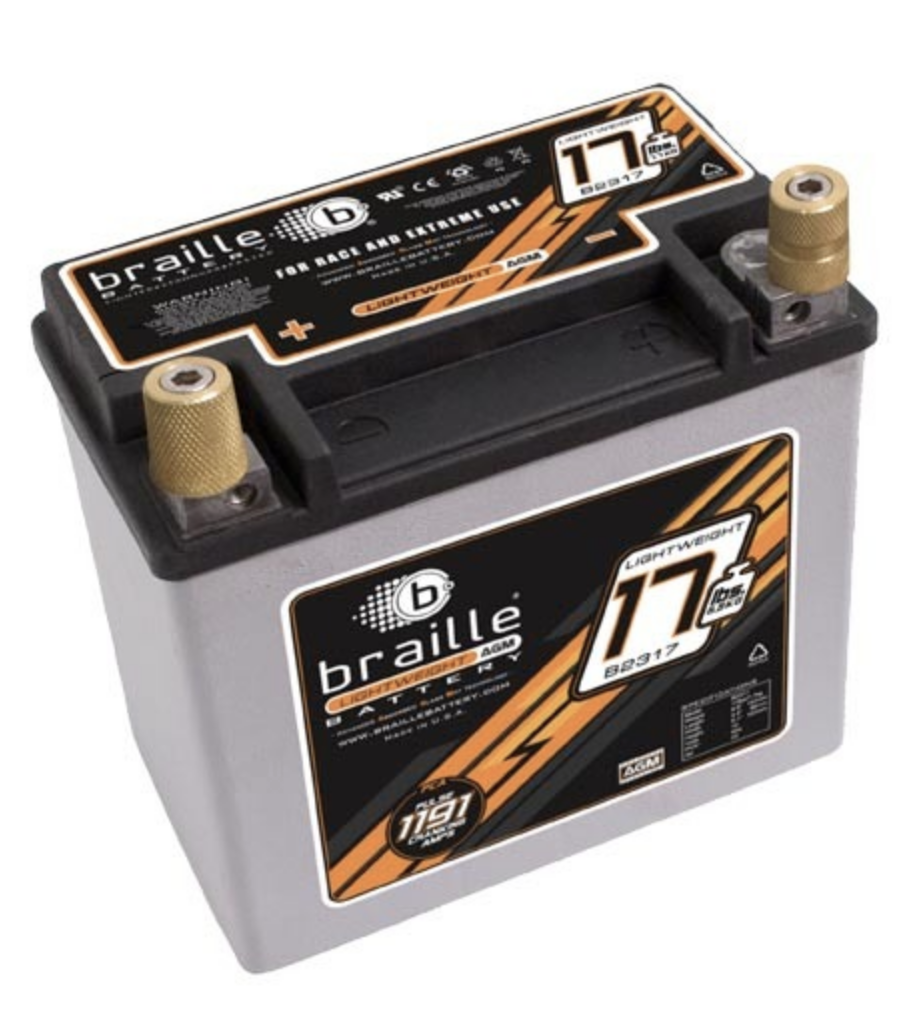 Braille 17LB Lite Weight "Crate" Engine Battery