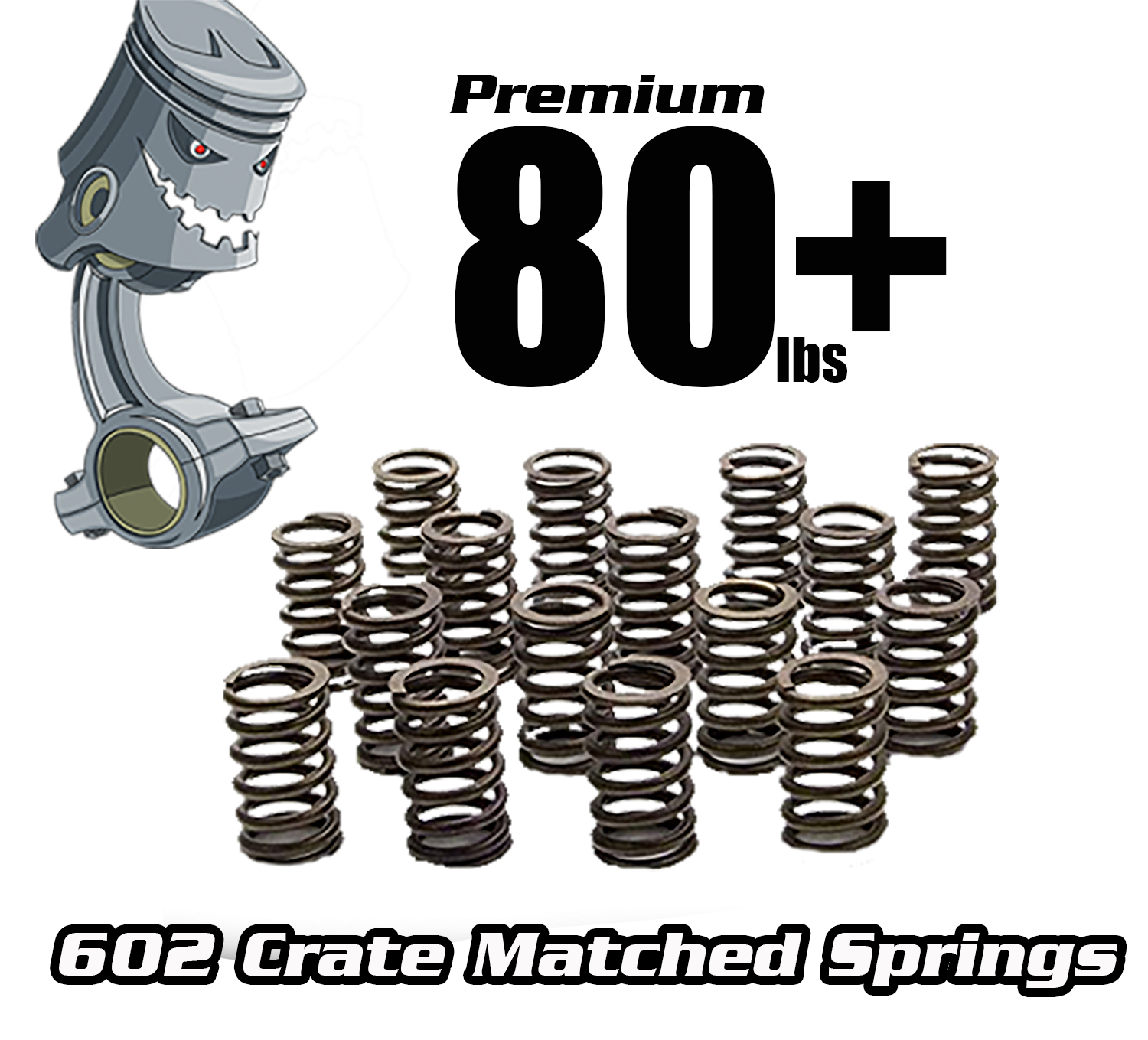 Premium 80lb and 81lb Matched Valve Springs for 602 Crate