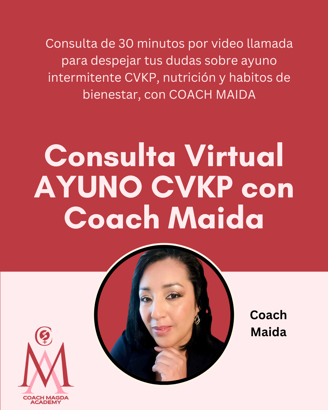 Consulta Virtual Coach Maida - 30 minutos