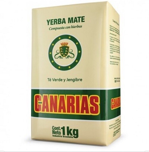 Yerba Canarias Te Verde y Jengibre