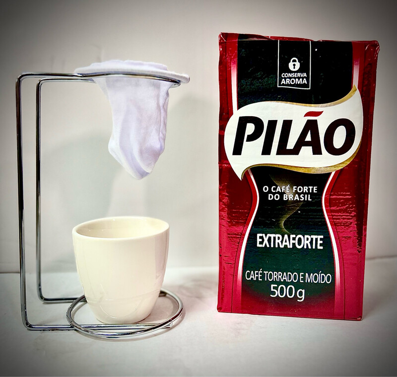 Filtro de tela c/soporte de metal.