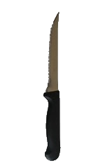 2312 Cuchillo p/carne mango de plastico punta recta/סכין לבשר חד ידית פלסטיק