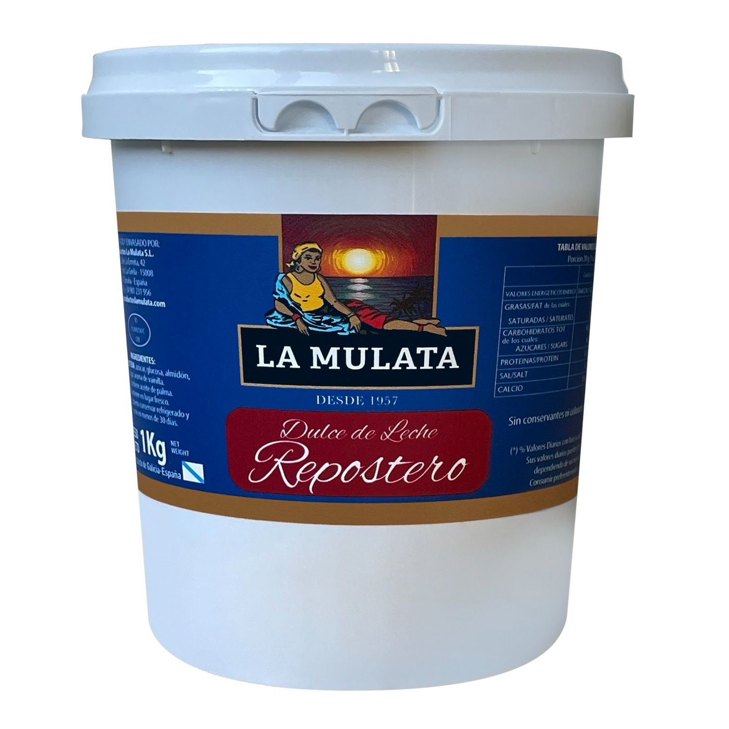 Dulce de Leche La Mulata Repostero 1 kg.