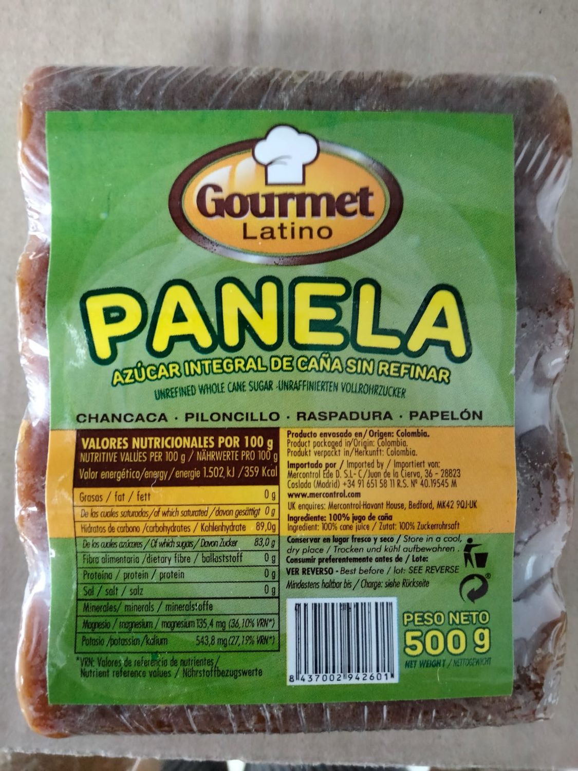 Panela 500 Gr.
