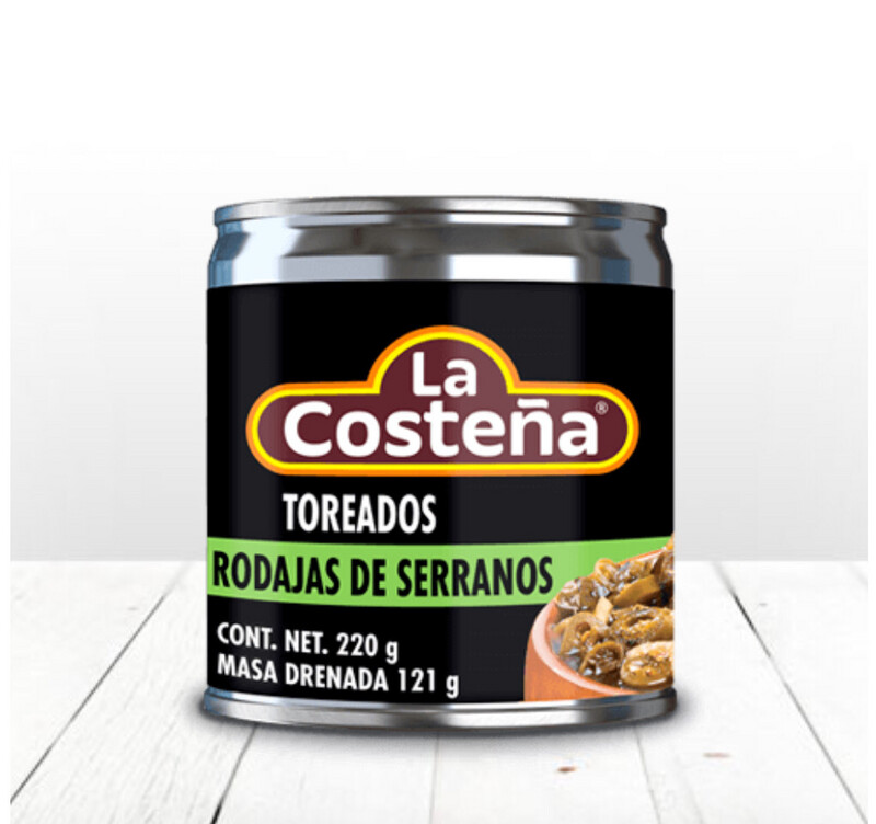 Serranos Toreados Rodajas 220 Gr.