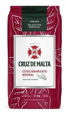 Yerba Mate Cruz de Malta Selección Especial Estacionamiento Natural 500 Gr.