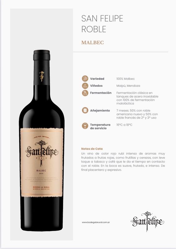 Vinos San Felipe 750ml