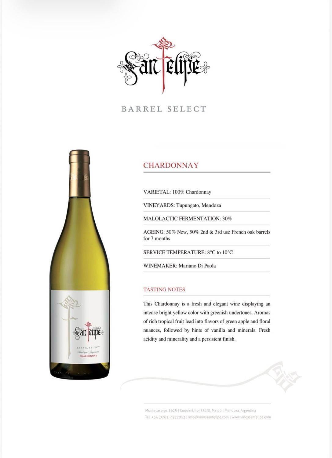 Vinos San Felipe 750ml
