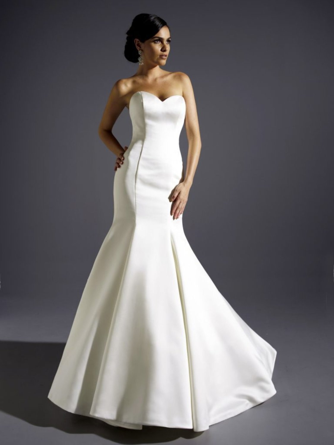fishtail wedding gown
