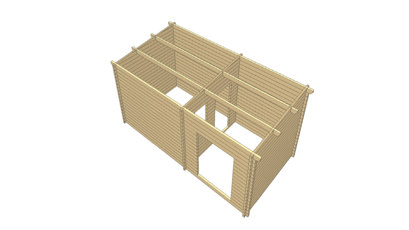 LCUK Bespoke 6 | 6.2 x 3.2m | 68mm logs