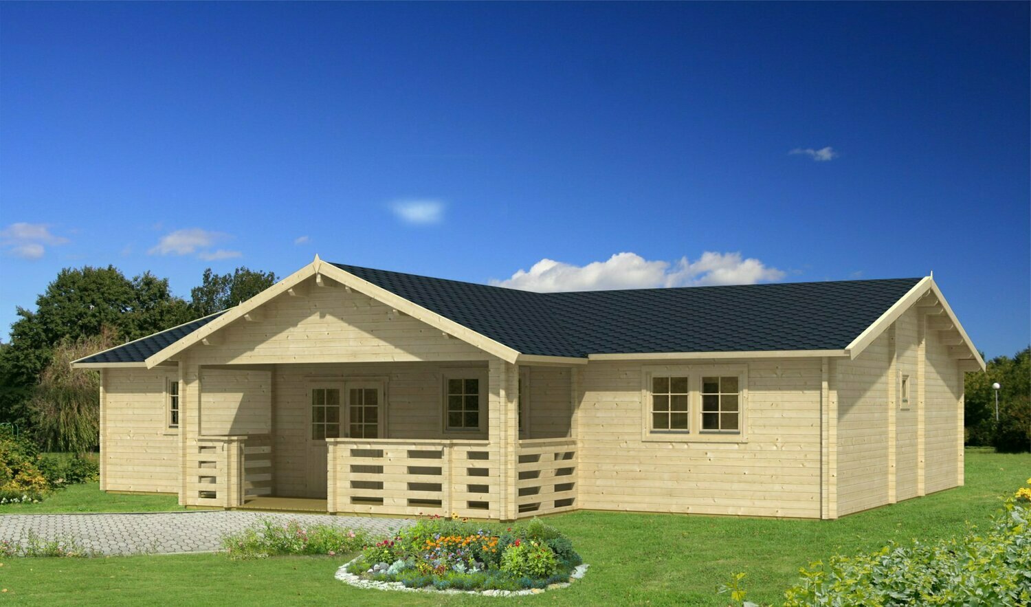 FINLANDIA 13.9x11.0m Log Cabin | 70mm