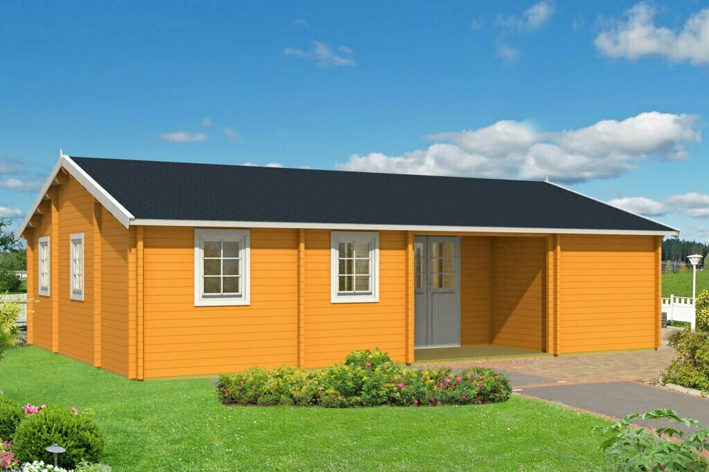 URSULA 10.2 x 7.0m Log Cabin | 70mm