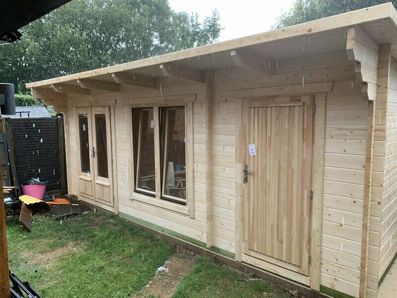 McLean - Log Cabin 6.1m x 2.3 - 44mm or 68mm Logs | MULTI ROOM | Bespoke Range
