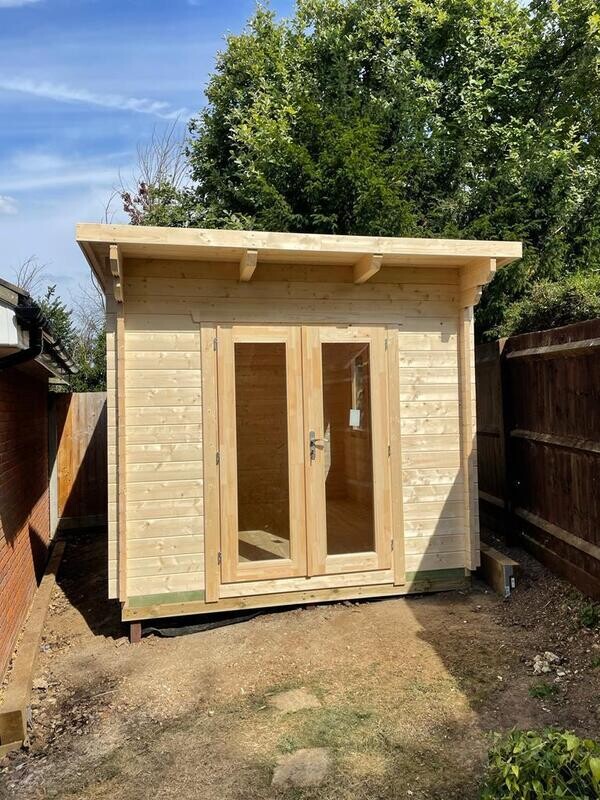 Meredith Log Cabin | 44 or 68mm Logs | 3.7 x 2.8m | Standard Range