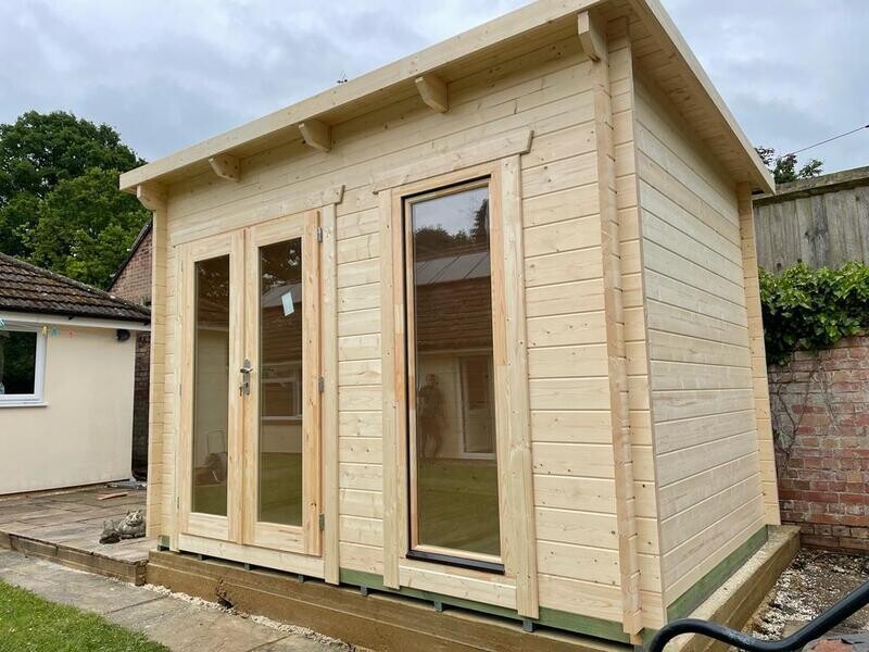 Prichard Log Cabin | 44 or 68mm Logs | 3.5 x 2.5m | Standard Range
