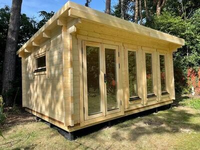Sarah Log Cabin | 44mm or 68mm Logs | 5.0 x 3.5m Garden Building | Bespoke Range