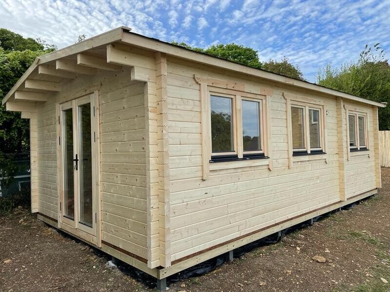 Dowdeswell Log Cabin | 44mm or 68mm Logs |  7.1 x 4.1m Garden Building | Bespoke Range | MULTI ROOM